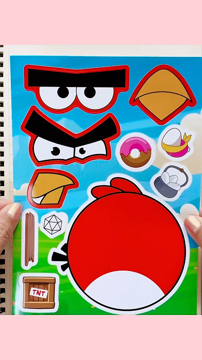 Angry Birds Sticker Book DIY~ #sticker #angel #diy #toys