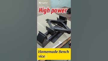 Homemade high power bench vice using   car jack #diy #shorts #craft @Craftwithnarada