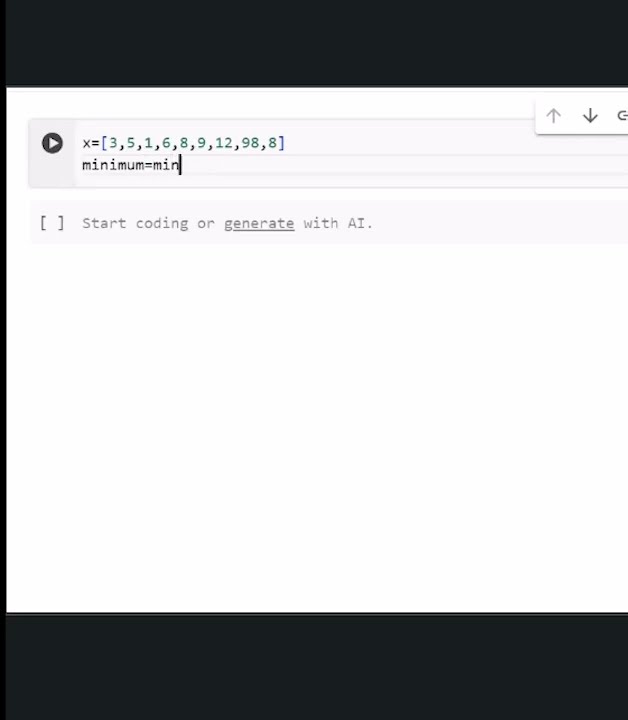 Minimum value in python | Find minimum value in python - YouTube