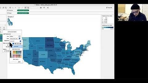 5 -- US covid choropleth map cases per 100K -- Tableau