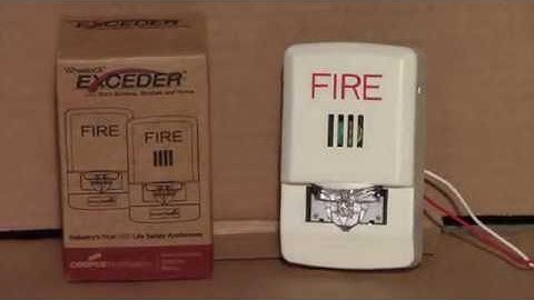 Wheelock LHSW LED Exceder Fire Alarm Test