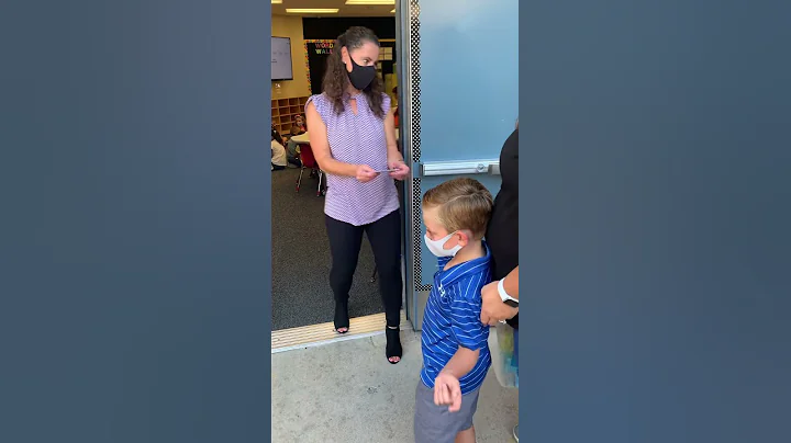 Westons first day of kindergarten 8-16-2021