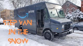 Amazon Delivery Driver In The Snow