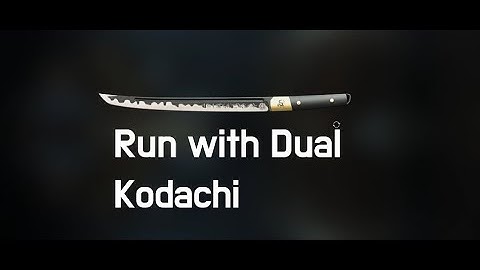 Run with Dual Kodachi & Throwing knife without shield | MW2