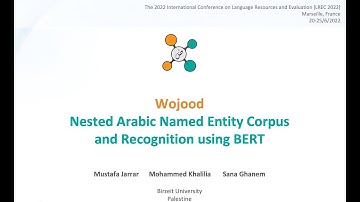 Wojood: Nested Arabic Named Entity Corpus and Recognition using BERT