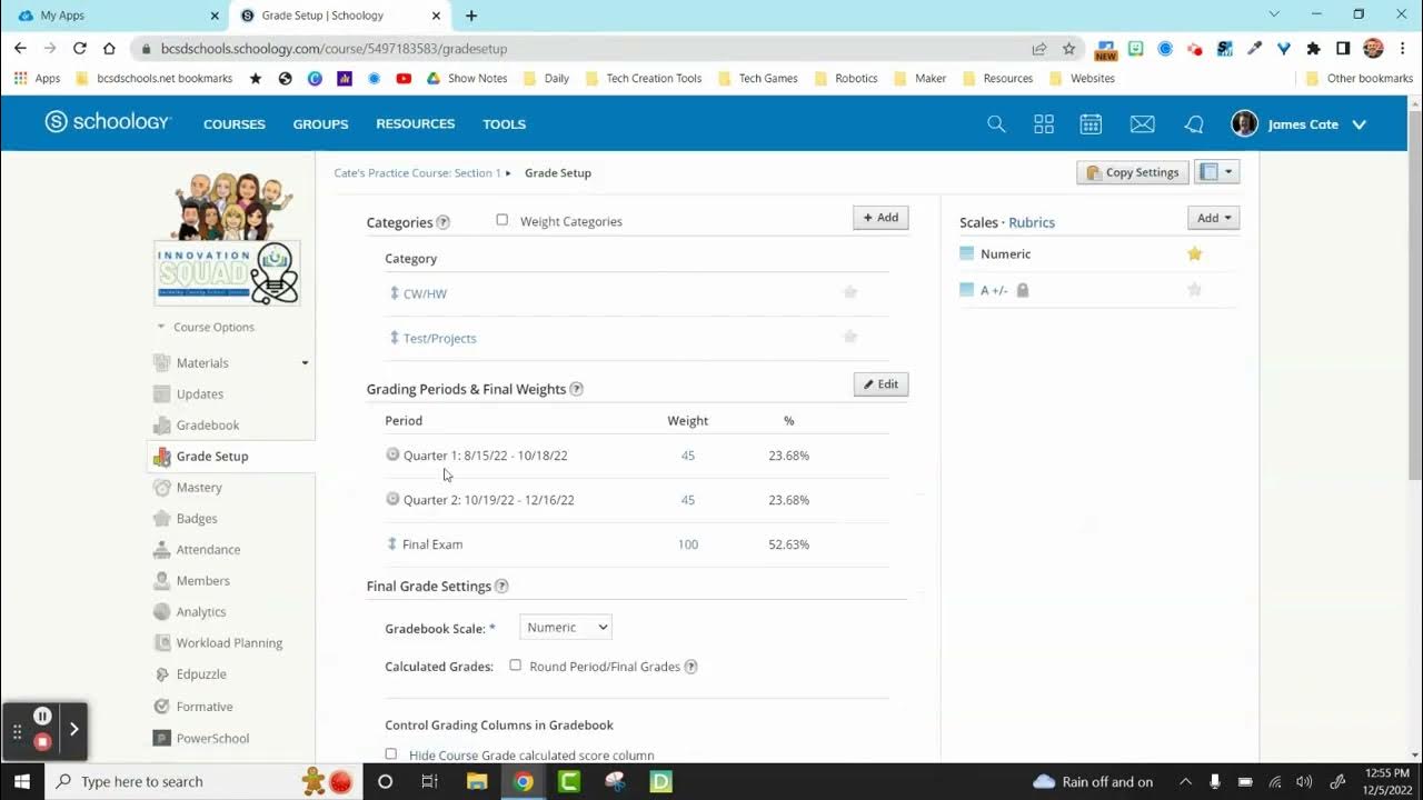 Final EOC Grades in Schoology YouTube