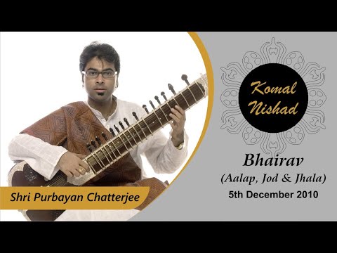 YouTube recording: Bhairav: Raag Bhairav Aalap , Jod & Jhala | Shri Purbayan Chatterjee