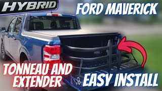 2023 Ford Maverick Hybrid - Tonneau Cover and Bed Extender Install