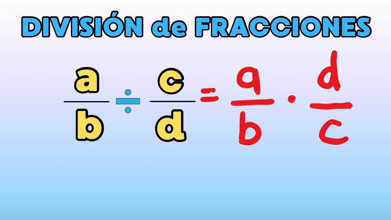 ¿CÓMO DIVIDIR FRACCIONES? - fácil y sencillo - aprendecongisse