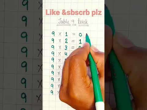 #short #tabletrick #tableof9