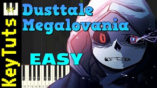 DustTale Megalovania - Easy Mode [Piano Tutorial] (Synthesia)