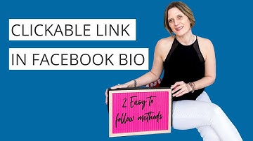 How to Link your Facebook bio to your business page and website - May 2021