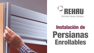 VIDEOGUÍA HERRAXA Instalación Persianas Enrollables REHAU