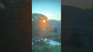 JR羽越本線の車窓から～日本海の夕陽～ 13