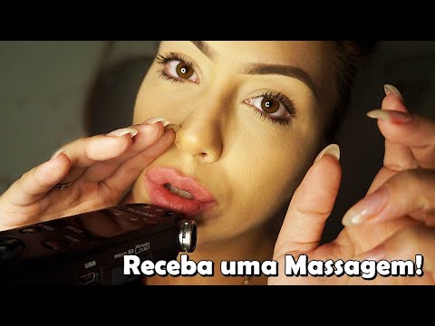 ASMR SENSORIAL: Uma Massagem Facial Relaxante |HAND MOVEMENTS e SUSSURROS INTENSOS