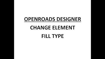 ORD - MicroStation - 9.2 - Change Element Fill Type