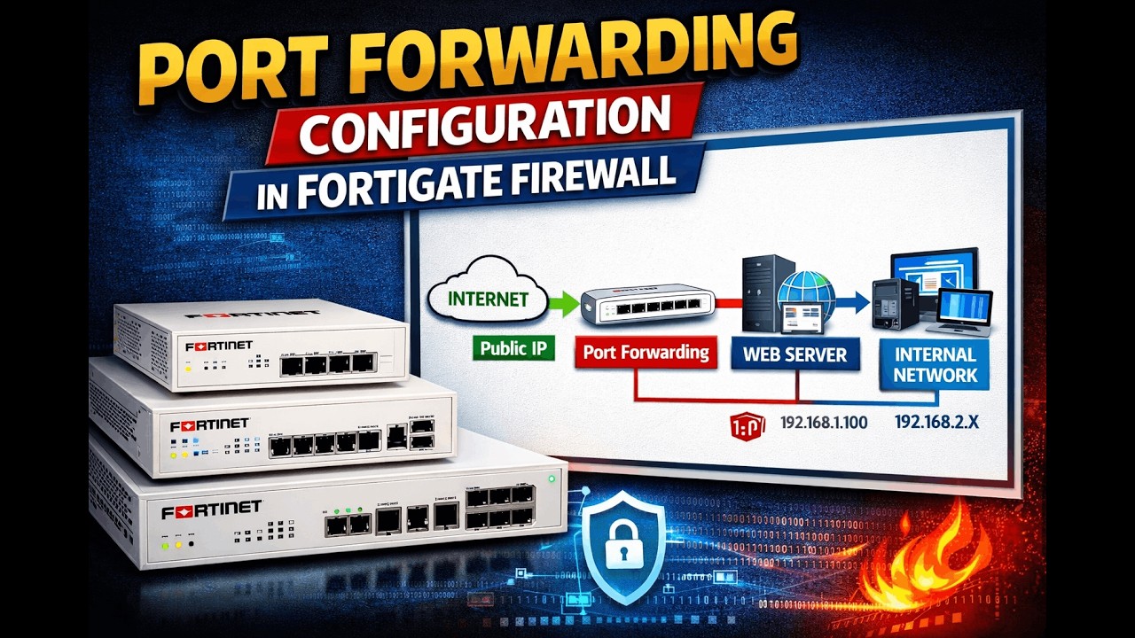 port forwarding in FortiGate firewall - YouTube