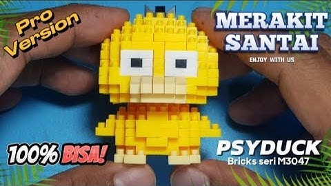 Merakit santai Lego bricks  Psyduck seri M3047