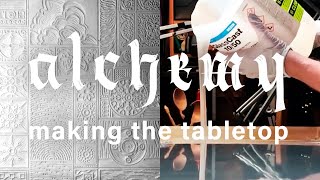 ALCHEMY linocut process | part 6: how i turned a linocut into a table