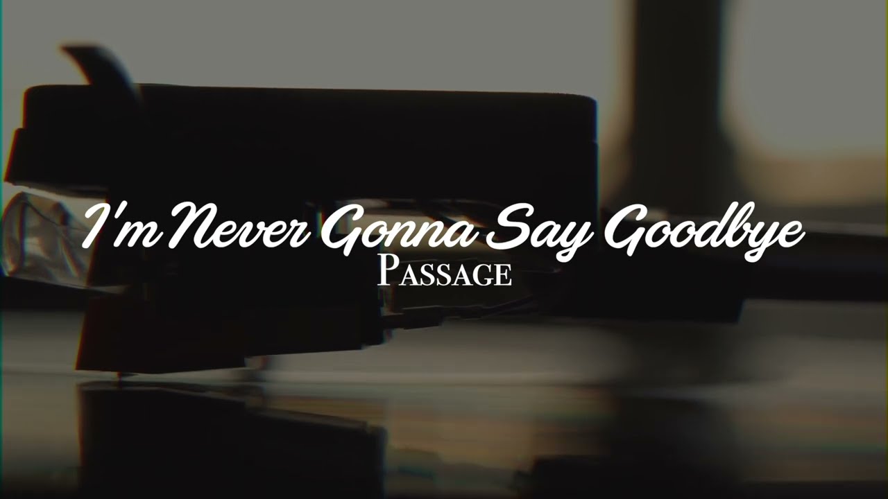 Passage   Im Never Gonna Say Goodbye Lyric Video