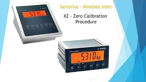 Minebea X2 Indicator Zero Calibration