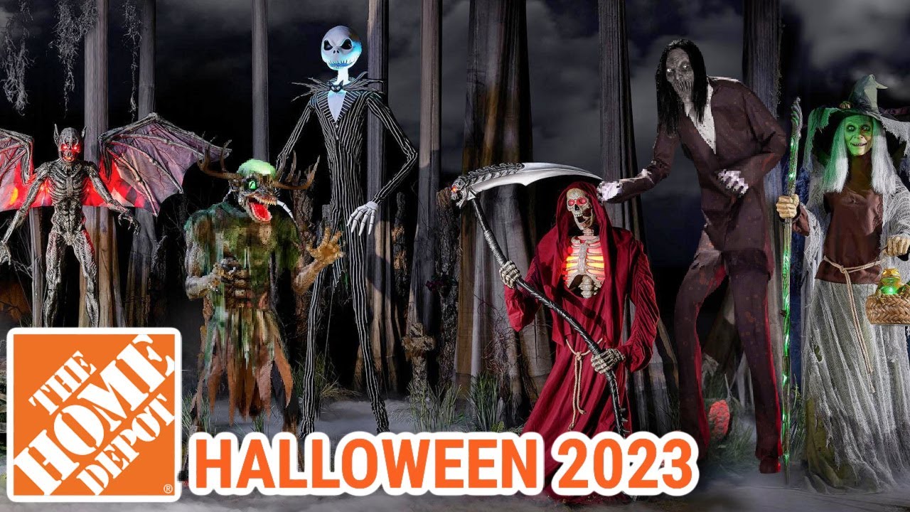 NEW!! HALLOWEEN HOME DEPOT 2023 | The Home Depot Halloween Animatronics ...