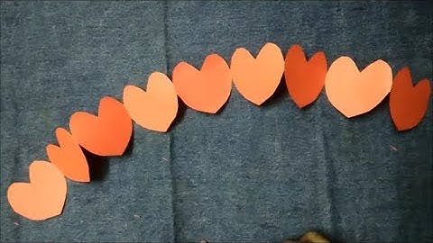 Heart card Accordion-Tutorial|Connected Hearts Card|How To make Heart Chain Card...............