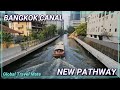 Bangkok new canal path khlong saen saeb  thailand