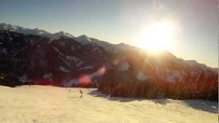 Saalbach Austria Заальбах Австрия Горные лыжи в Австрии Прекрасный день Saalbach Austria Заальбах Австрия Горные лыжи в Австрии Прекрасный день