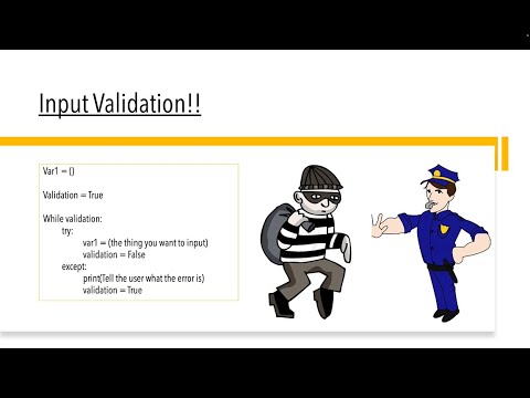 Input Validation Tutorial for Python