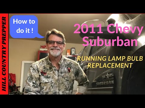 2011 Chevrolet Suburban running lamp bulb replacement