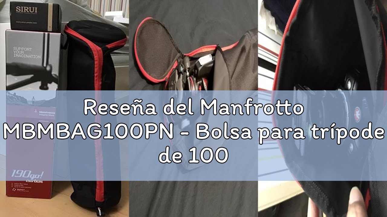 Reseña del Manfrotto MBMBAG100PN - Bolsa para trípode de 100 cm, Acolchado, Negro