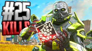 Caustic 25 KILLS and 4,870 Damage Apex Legends Gameplay Season 21