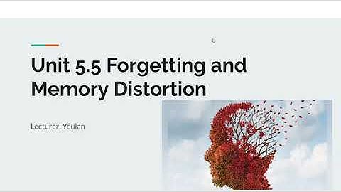 AP PSYCHOLOGY #29: Unit 5.5 Forgetting and Memory Distortion; TIps for Studying for a Test