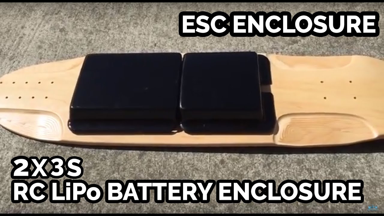 RC Lipo Battery Enclosure and ESC Enclosure DIY Electric Skateboard