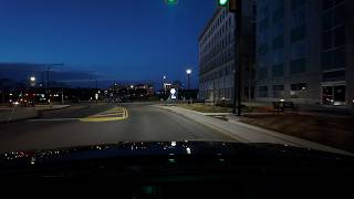 Relaxing Night Drive in Akron Ohio ASMR Driving with Lofi Music
