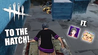 TO THE HATCH! Ft No0b3 & Puppers | Dead By Daylight LEGACY SURVIVOR