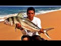 PESCA de PEZ GALLOS desde Playa, SURF FISHING, Puerto Vallarta, Mex.