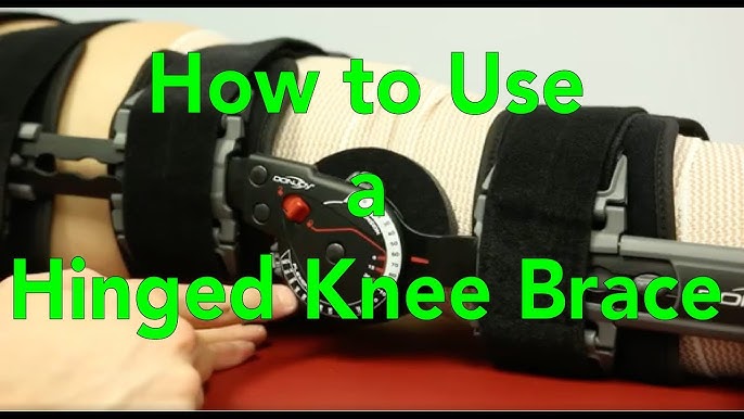 How to Use the Hinged Knee Brace 