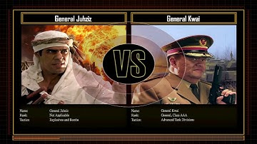 《Command & Conquer Generals shockwaveMod》Hard #7 General Juhziz vs General Kwai