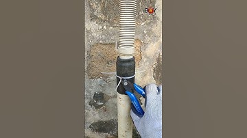 Remember this plumbing trick! How to connect a washing machine hose to a large drain pipe.#shorts