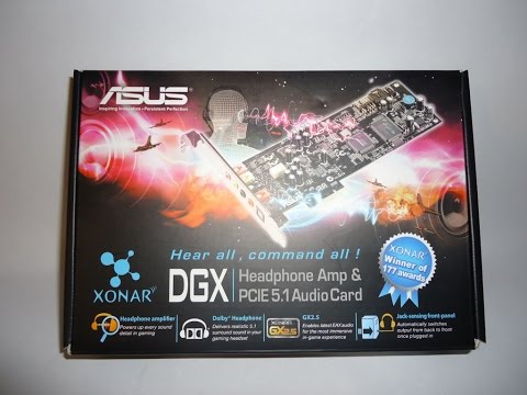 Asus Xonar DGX PCIE 5.1 Audio card unboxing and Installation
