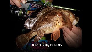 Рокфишинг береговая рыбалка  в Турции- 2018 Rock Fishing in Turkey