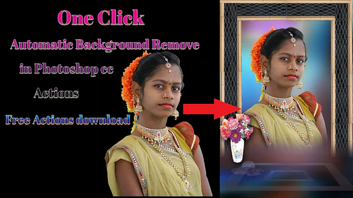 one Click Automatic Background Remove Photoshop f6 Actions by nikhithaphotography