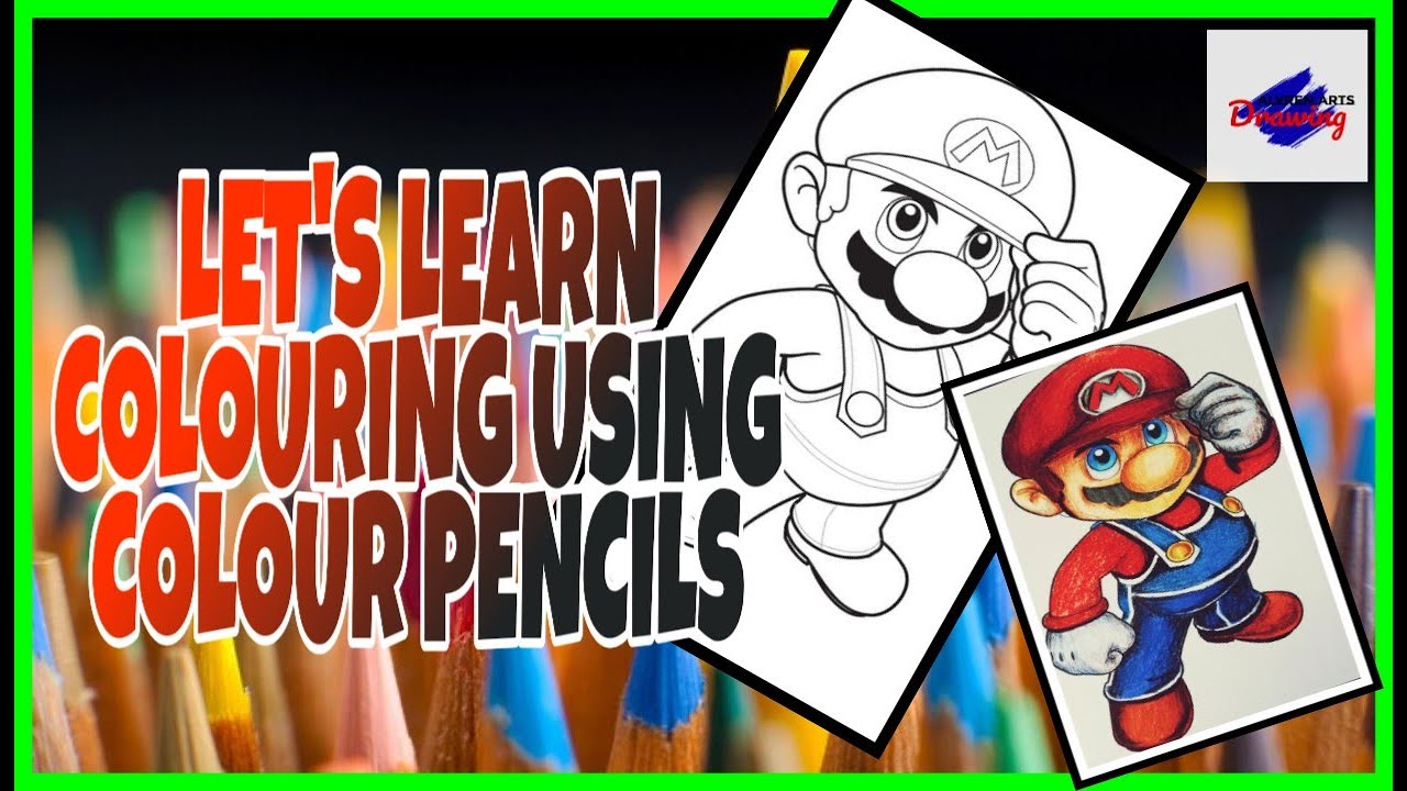 LET'S LEARN COLOURING USING COLOUR PENCILS | MARI BELAJAR MEWARNA