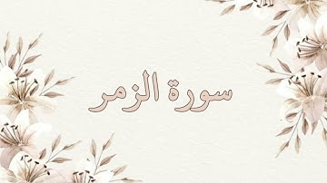 سورة الزمر تلاوة خاشعة ناصر القطامي بدون اعلانات جودة عالية