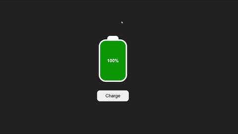 HTML, CSS, and JavaScript | Battery Charging Animation ⚡