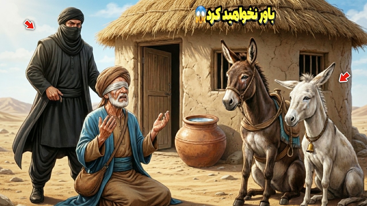 دو خر تبدیل به انسان شدند؛ 😱 راز وحشتناک و عجیب پیرمرد سالخورده همه را شوکه کرد! 😱