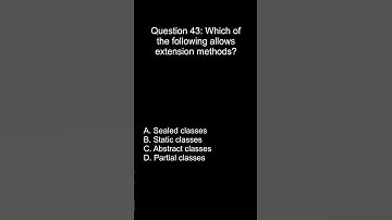.NET Programming Interview Question #43| C# MCQ for Practice