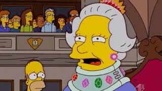 I Simpson ITA - Homer tampona la regina di Inghilterra